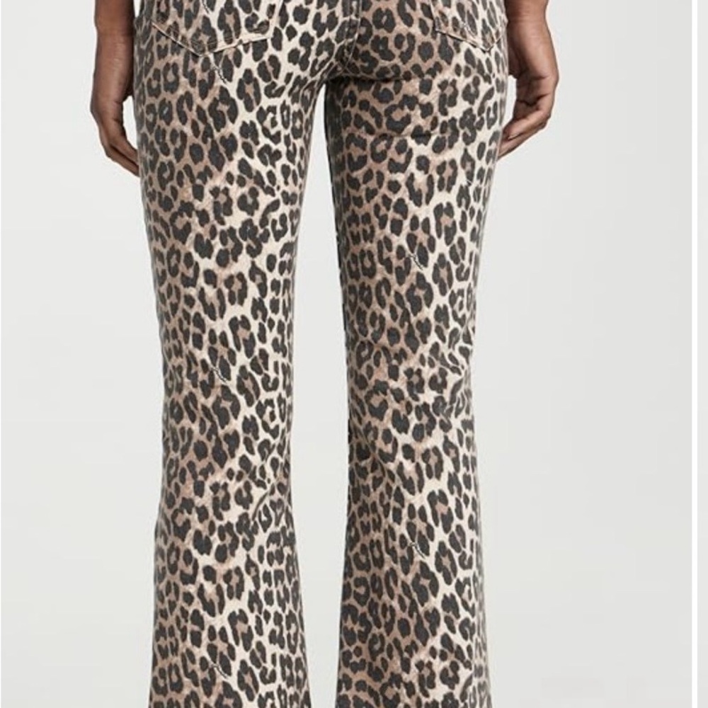 Ganni Betzy cropped Leopard Print Jeans - Picture 2 of 9